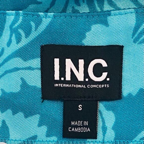 INC International Concepts Cami Tank And Wide Leg Pants 2Pc Set Teal Small - Picture 8 of 9